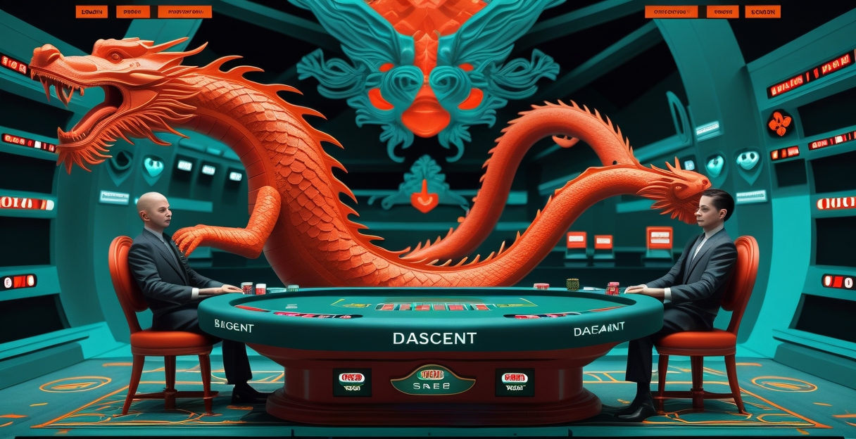 Dragon Tiger vs Baccarat — hai bàn casino đối lập nhau với dealer chuyên nghiệp